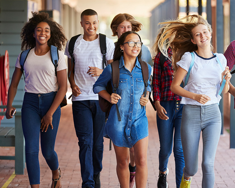 therapy_teens_texas Group of Teenagers in school