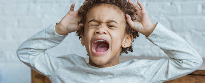 Angry child who is really anxious