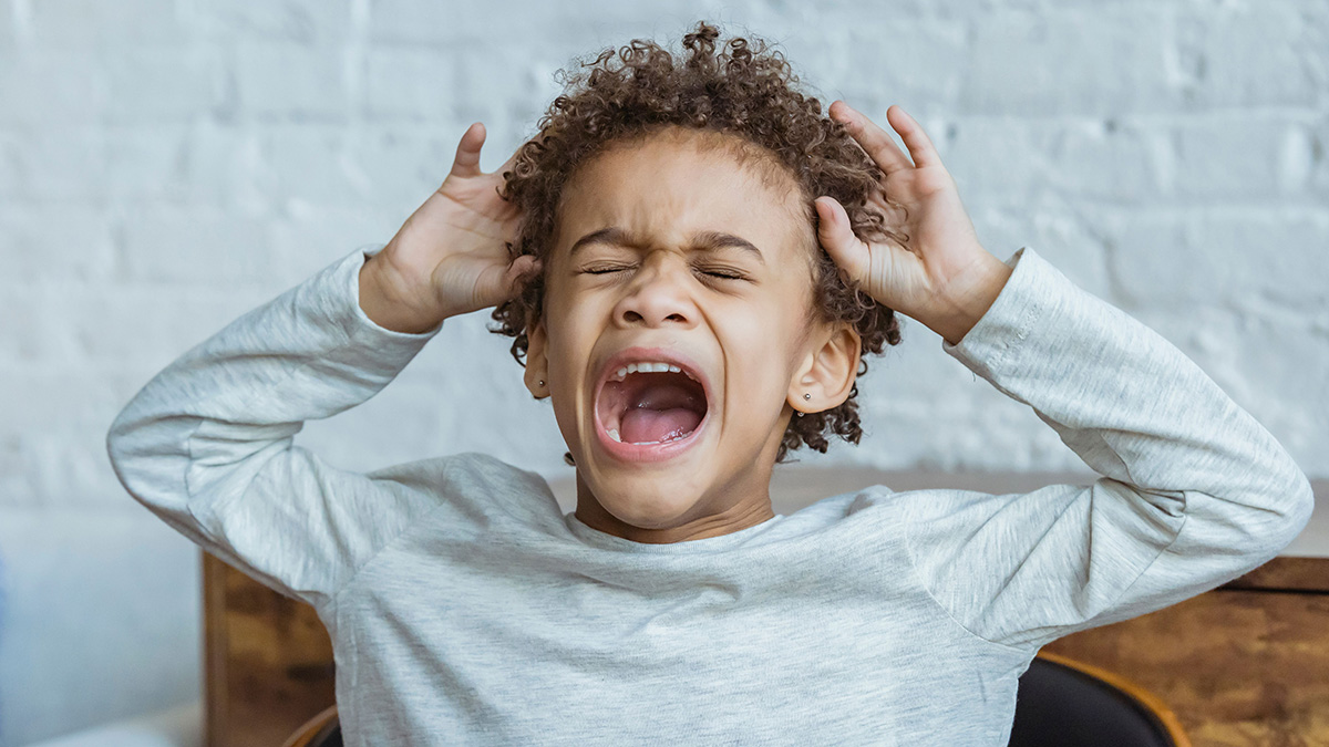 Angry child who is really anxious